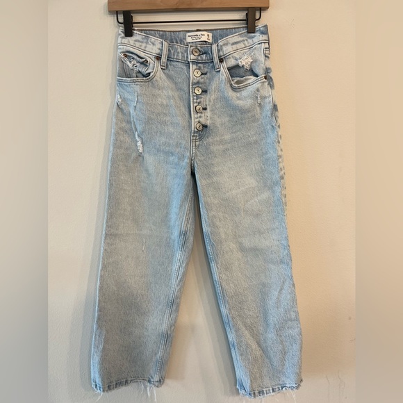 Abercrombie & Fitch Denim - Abercrombie & Fitch The Cropped Wide Leg Ultra High Rise Size 25/2